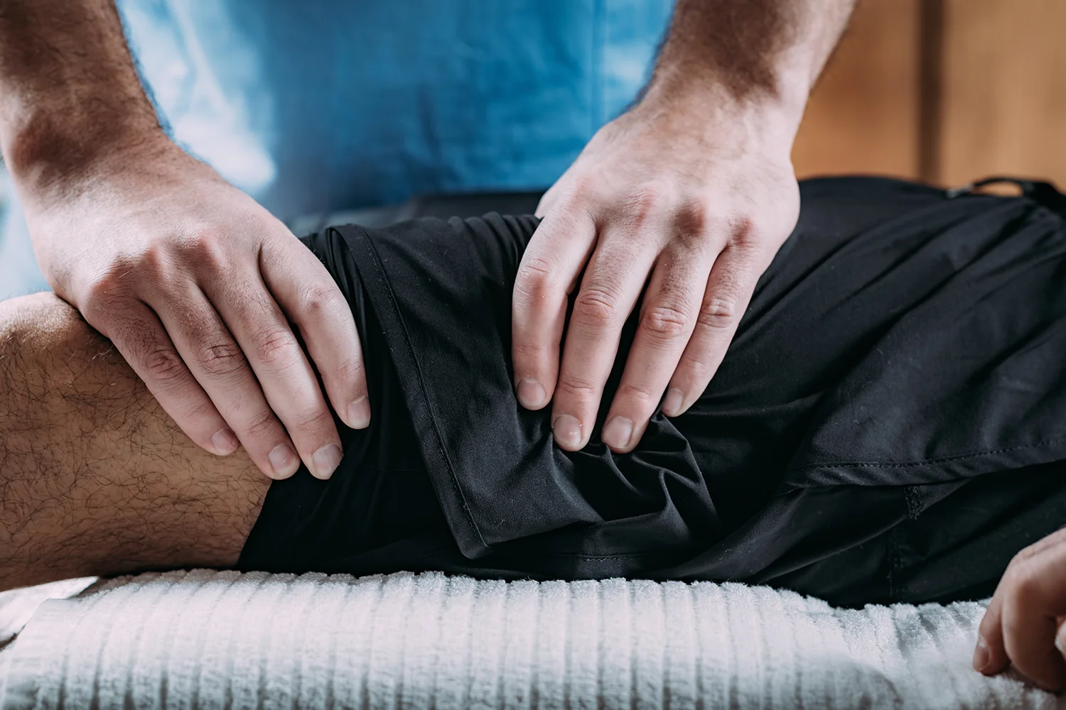 adult receiving physical theray