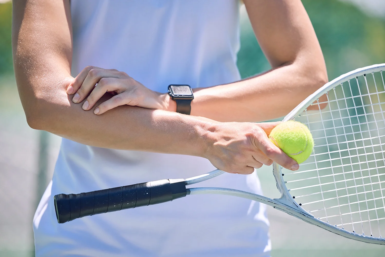 sport active and male tennis player